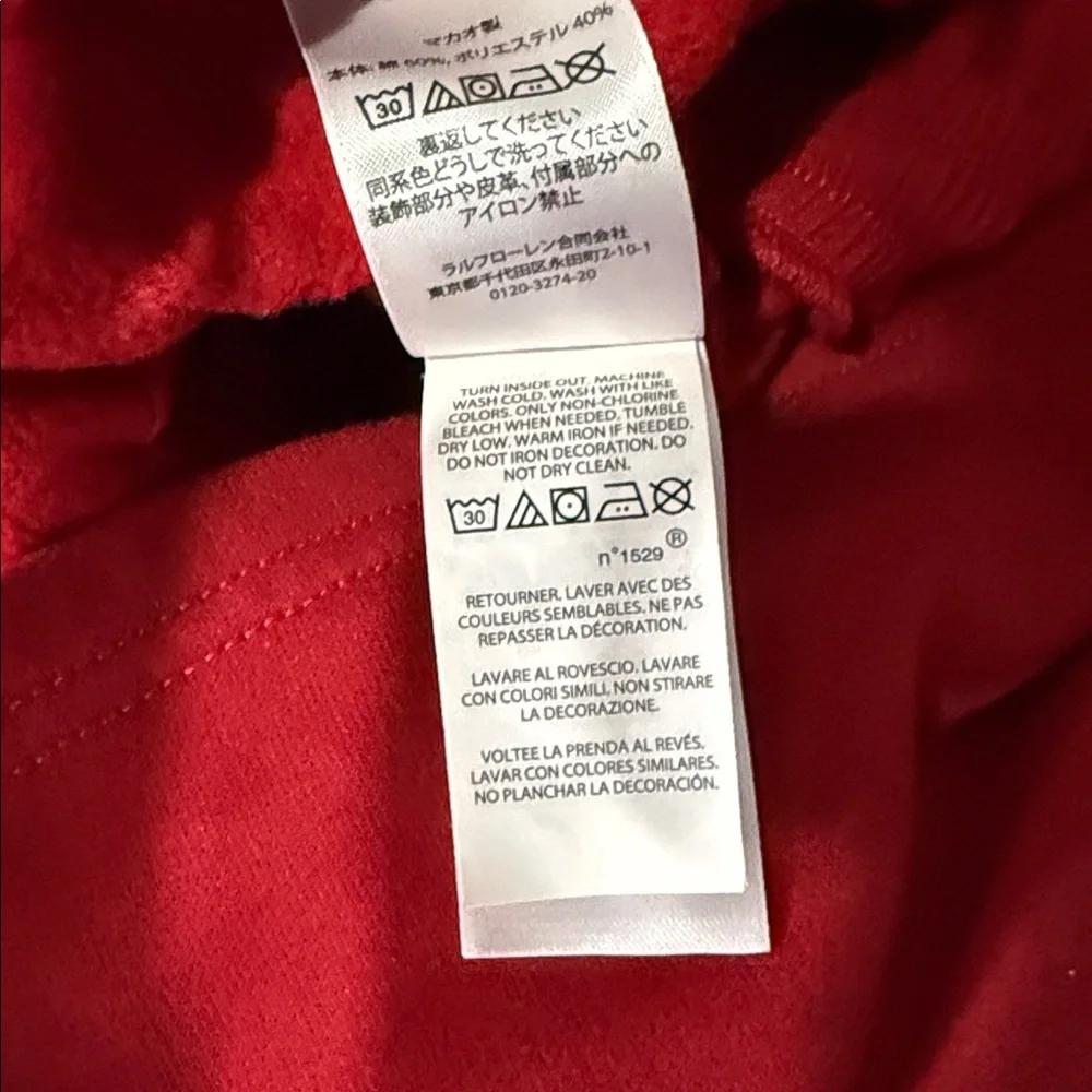 Polo Ralph Lauren girls Red Bear Dress and White Tee Set size M 8-10 - Picture 7 of 11